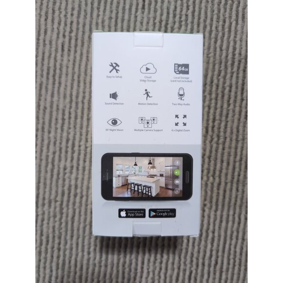 iSmartAlarm ISC5P SPOT+ - Flexible Smart Home Security Camera, White #267 - Picture 2 of 4